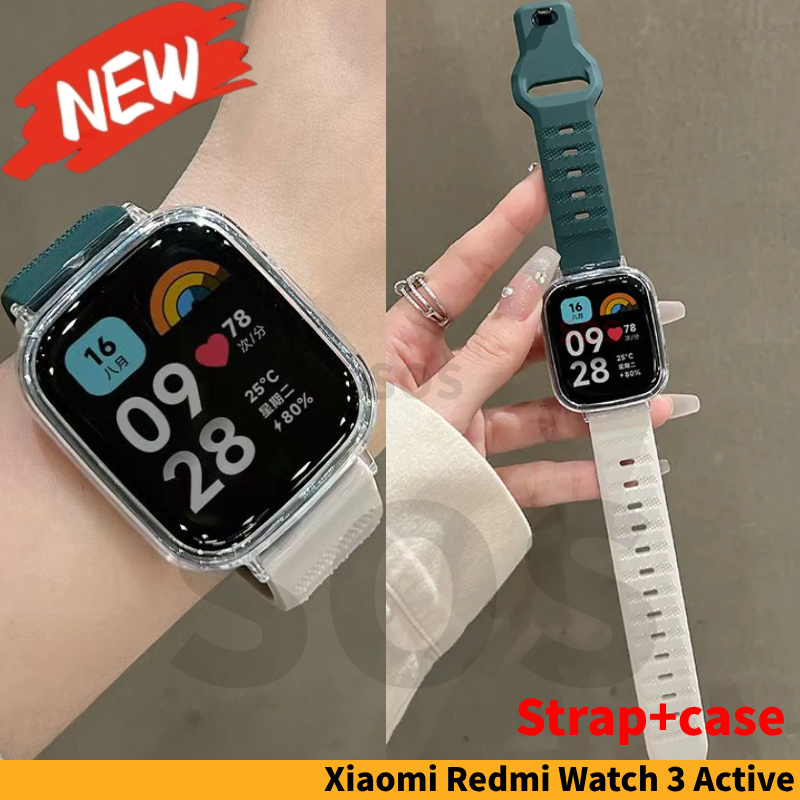 NEW✅Strap+CASE / Xiaomi Redmi Watch 3 Active / MI WATCH 3 ACTIVE XIAOMI 3 Tali / Redmi Watch 3 Activ