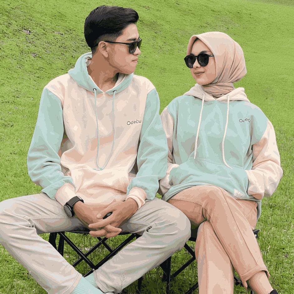 KF7 Live EKSLUSIF USWAKA ODECU HOODIE PREMIUM COUPLE TWO COLOR WANITA PRIA