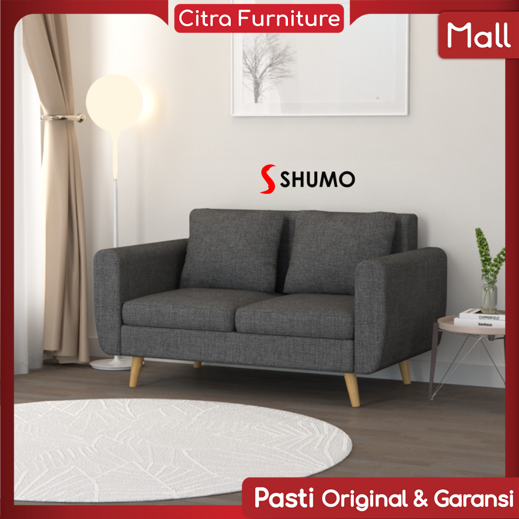 Citra Furniture WIGO ® Sofa Minimalis 2 Dudukan Seater Retro Scandinavian Vintage Mystic CTR1