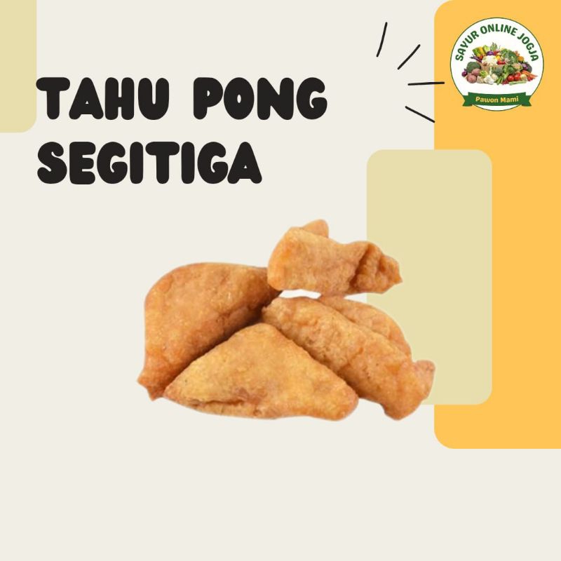 

Tahu pong segitiga perpack - PAWON MAMI SAYUR ONLINE JOGJA