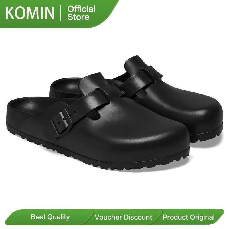 KOMIN Sandal Boston Pria Sendal Karet Sandal Selop Pria Kekinian Korean Style Sendal Cowok Sandal Pr
