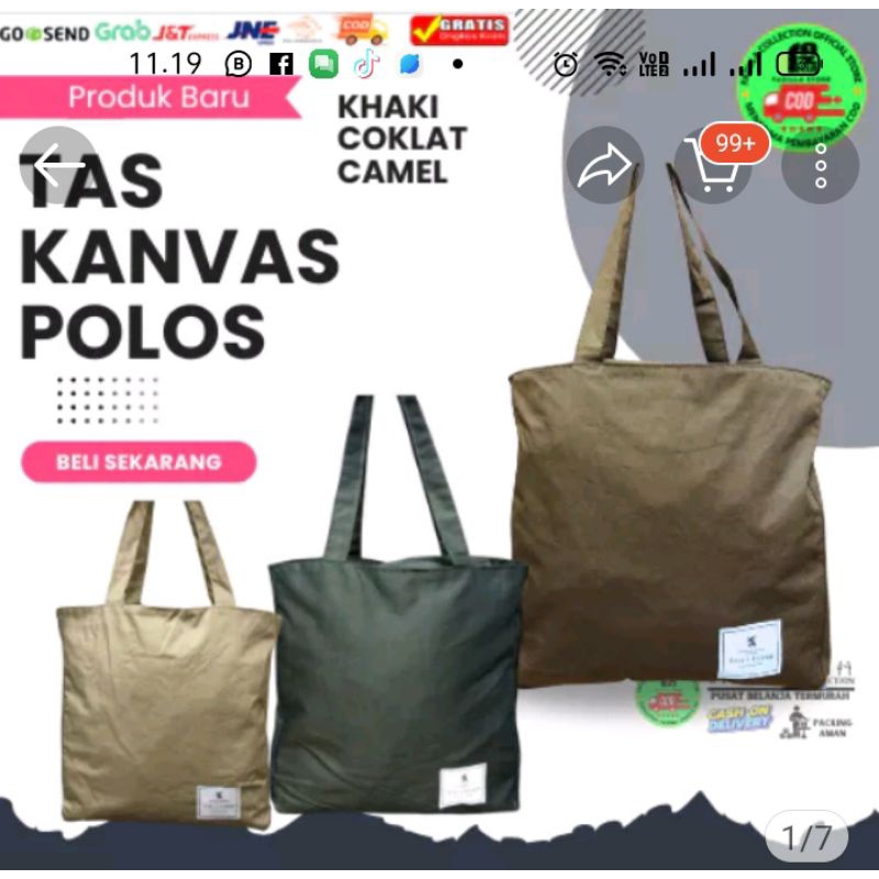 Tote bag kanvas premium Tote bag wanita reseleting tas Tote bag nudie bag kanvas besar