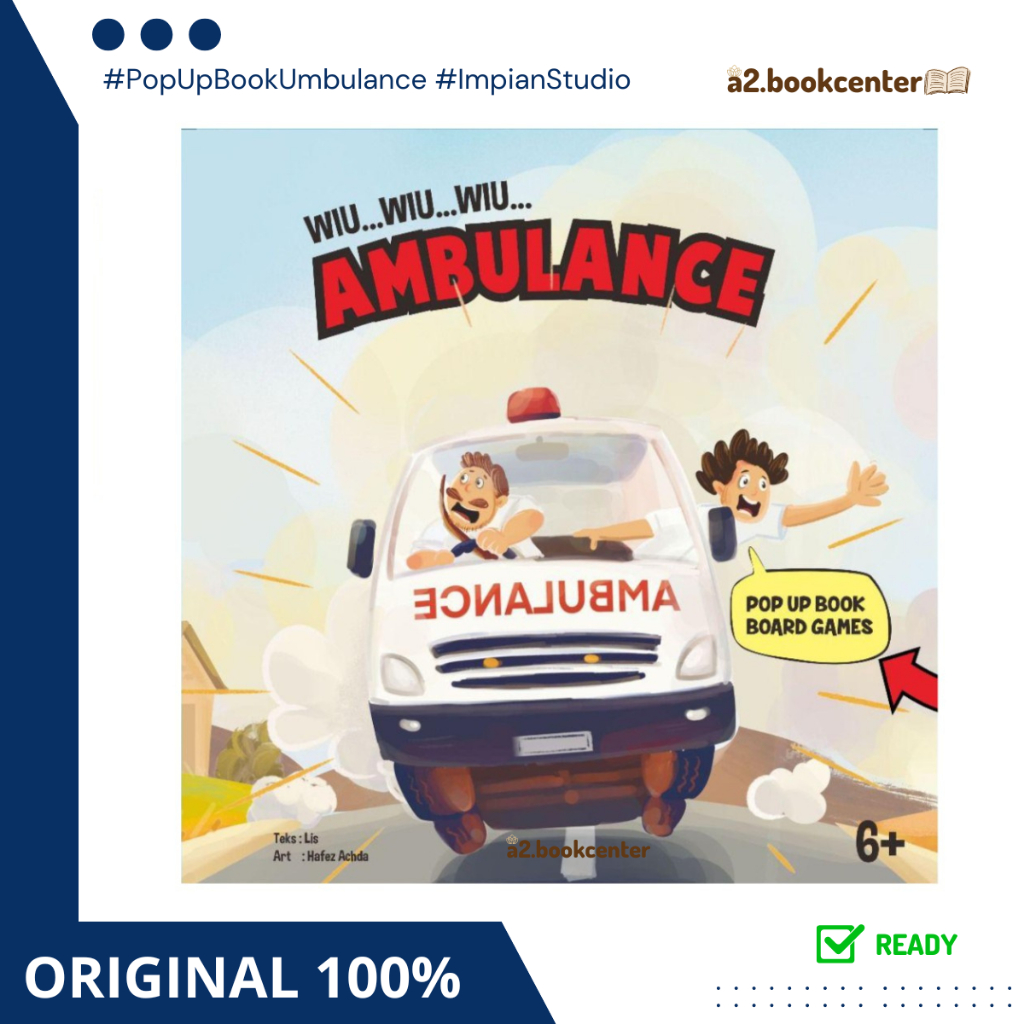 [ABC] READY POP UP BOOK Impian Studio - Wiu Wiu Wiu Ambulance