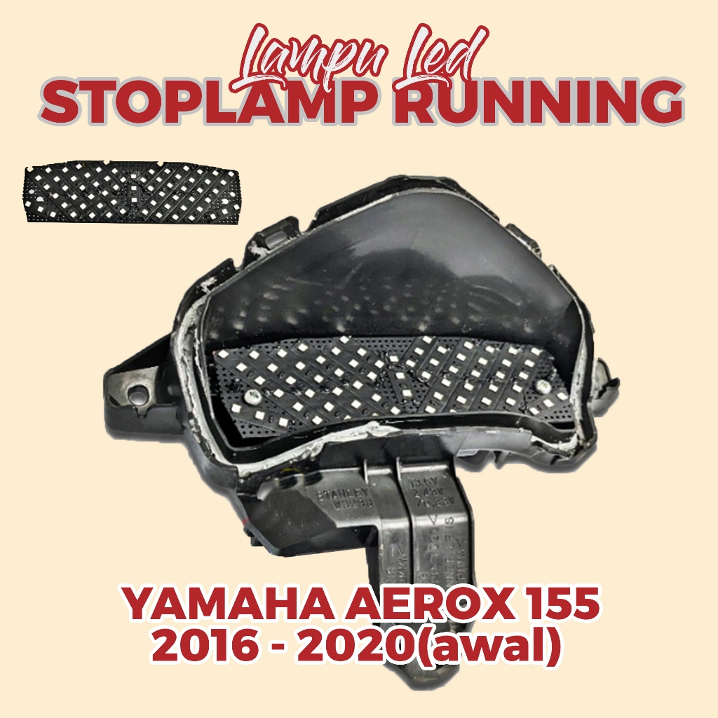 LAMPU STOPLAMP RUNNING AEROX 155  / LAMPU BELAKANG RUNNING / LAMPU REM VARIASI AEROX 155
