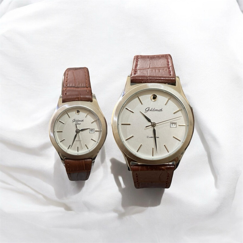 Goldsmith Time 8020 Original SS Hitam Jam Tangan Pria/Wanita 100% Original Stainless Steel