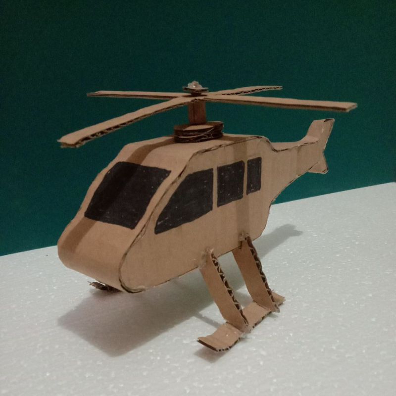 

Prakarya helikopter dari kardus