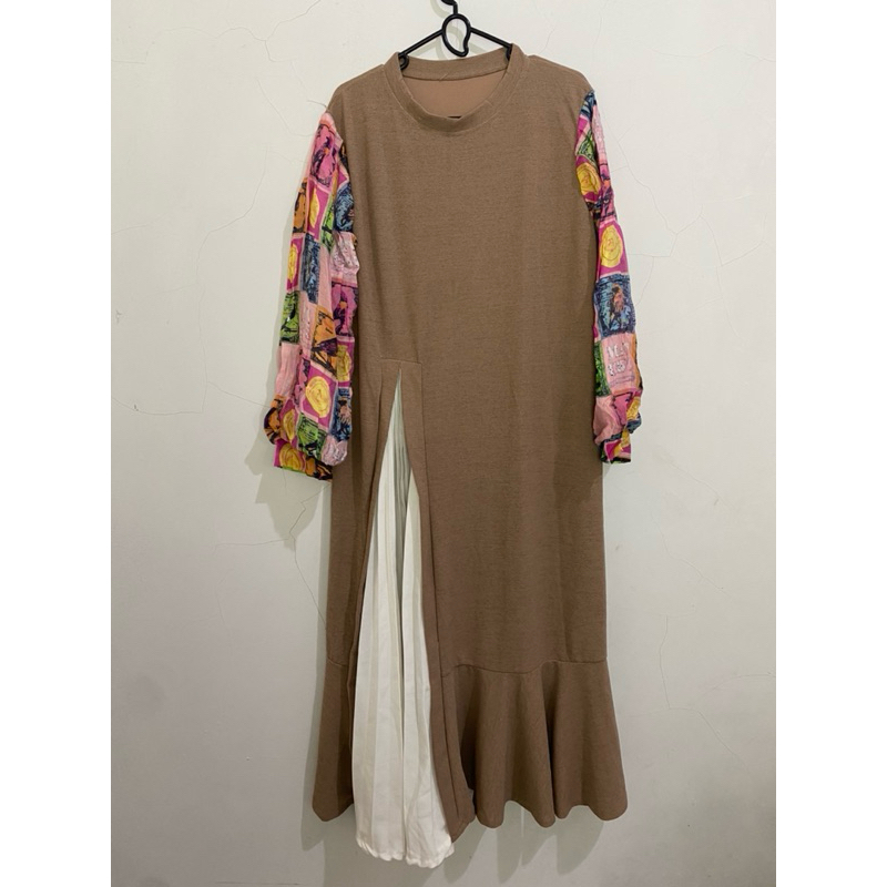 atasan wanita ala Korea long dress