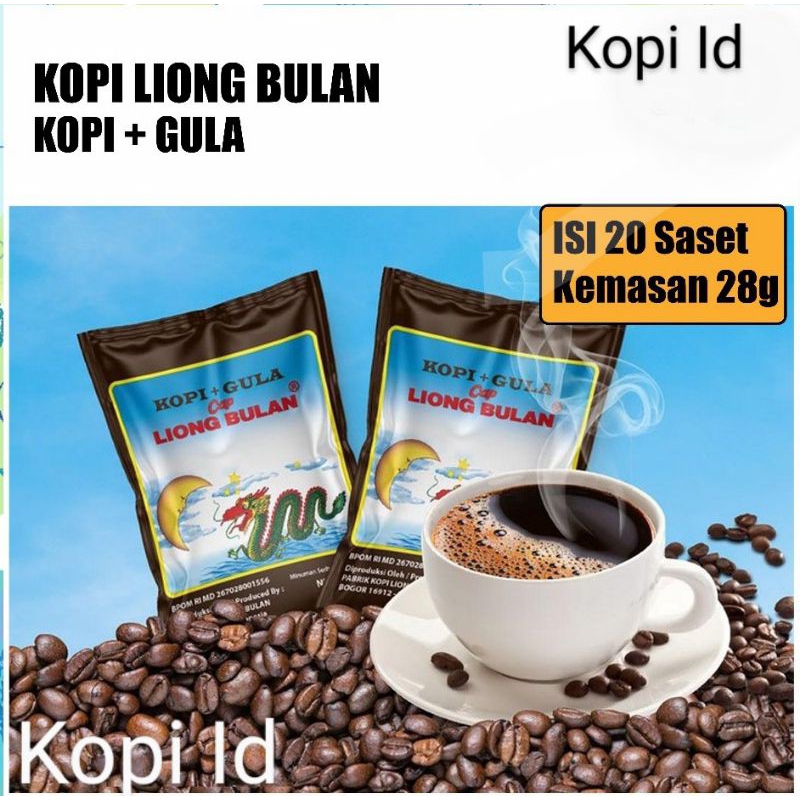 

Kopi+Gula Cap Liong Bulan 4 Pak Isi 80 Pcs