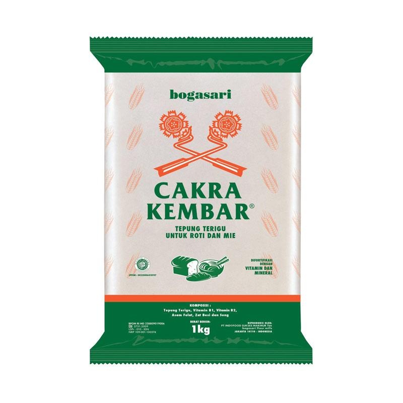 

Tepung Terigu Bogasari Cakra Kembar 1KG