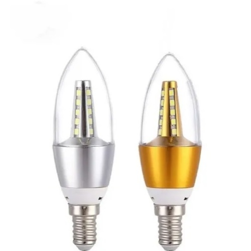 Lampu Candle Led / Lampu Lilin Led 5 Watt E14 Kasuka Putih & Kuning