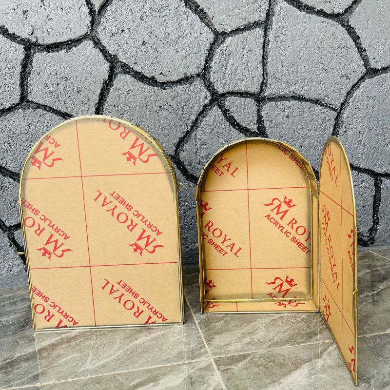 frame mahar dome terrarium akrilik 40*30/ frame mahar akrilik /frame mahar