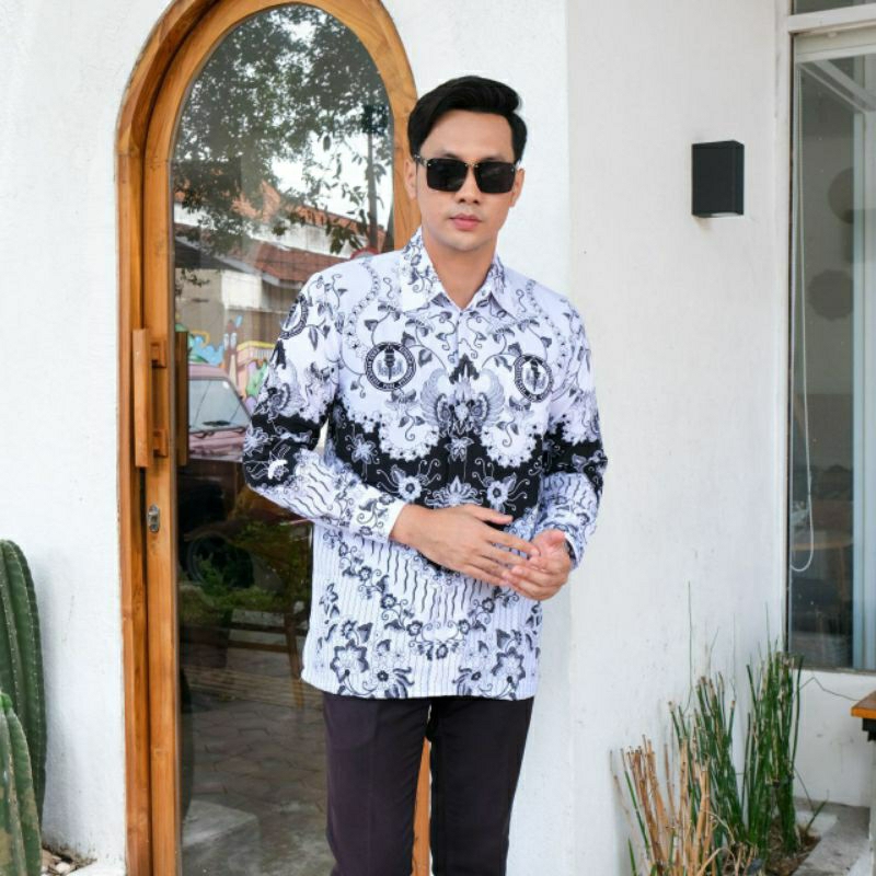 KEMEJA & BLUS PGRI Batik Asli Bahan Silky Premium