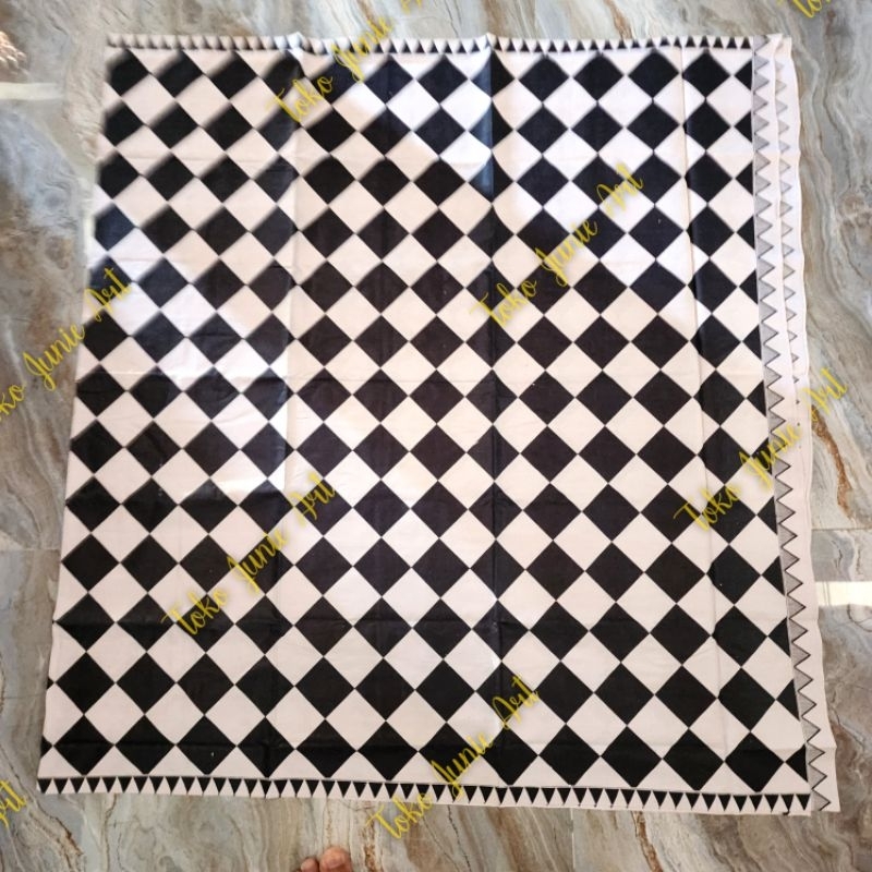 KAIN JARIK KOTAK KOTAK JARIK POLENG JARIK HITAM PUTIH JARIK KOSTUM ANOMAN