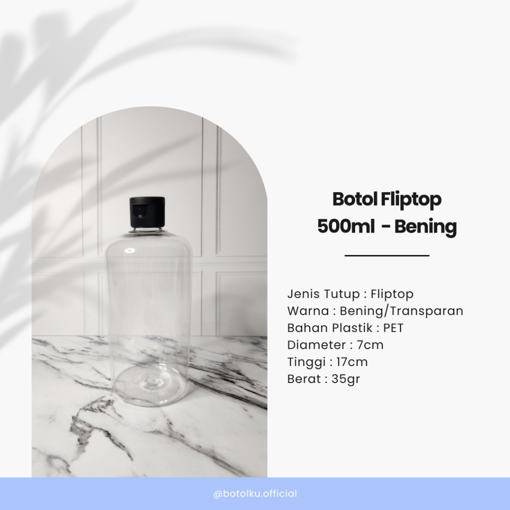Botol Plastik Fliptop 500ml