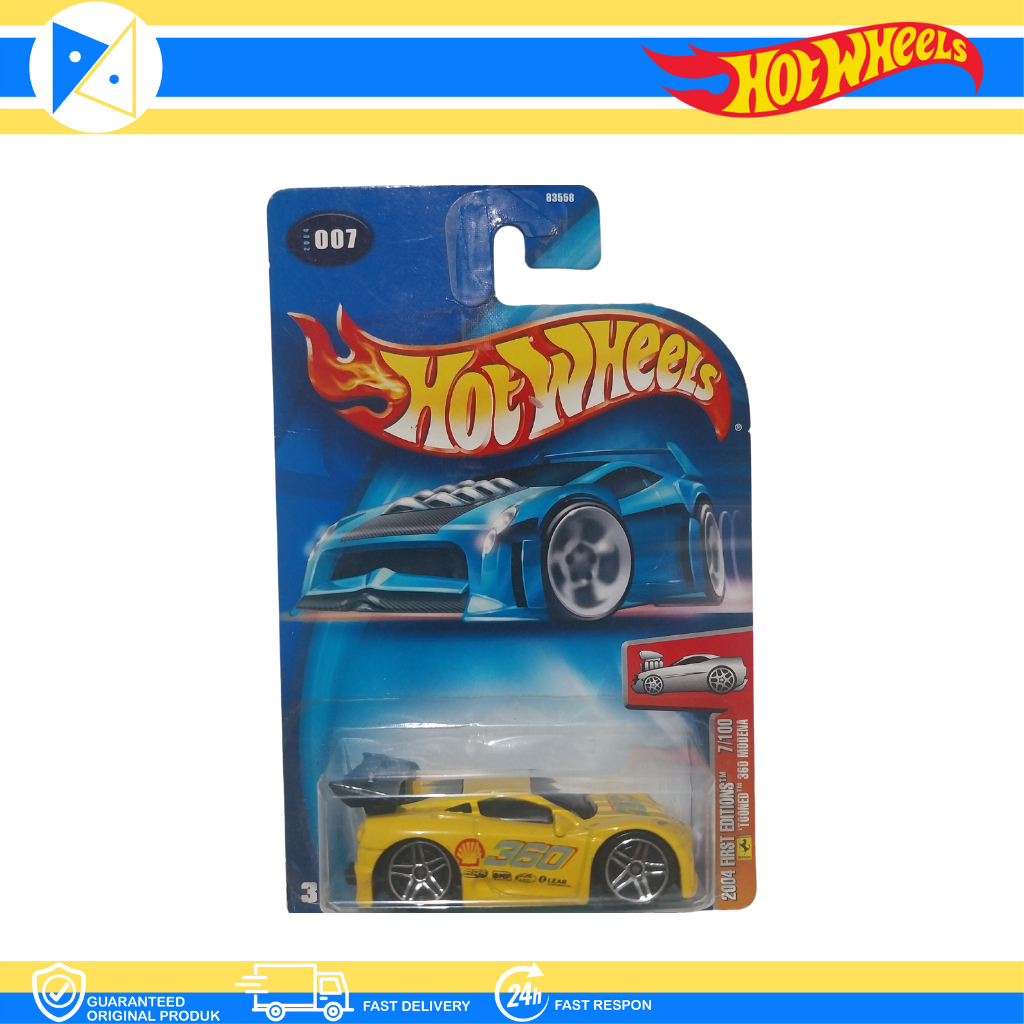 Hotwheels Tooned Ferrari 360 Modena / Ferrari-360-Modena / 2004 First Editions / Ferrari Tooned