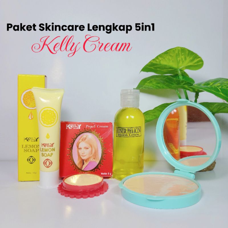 Paket Skincare Lengkap 4in1 Kelly pearl Cream / Kelly