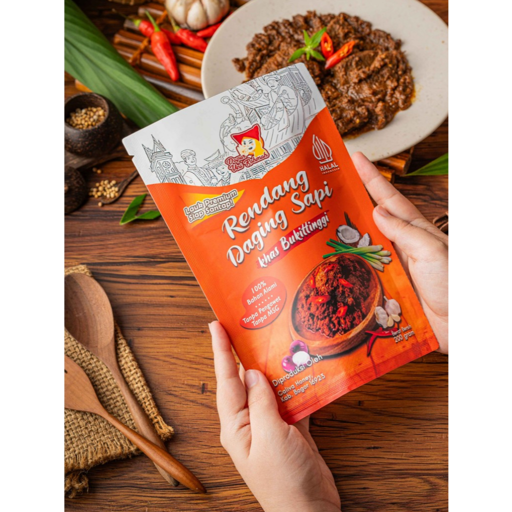 

Rendang Padang | Rendang Instan | Rendang 200 gram - Rendang Uni Rahmah