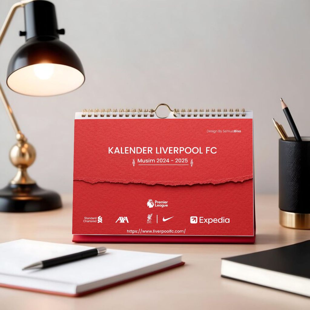 

PROMO Kalender Duduk Aesthetic Liga Inggris 2024 - 2025 custom LIVERPOOL by Semua Bisa