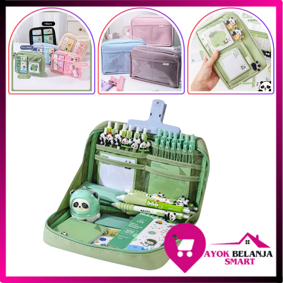 

ABS Pencil Case Tas Pena Tempat Pencil Tas Pensil Kotak Pensil Tempat Alat Tulis 90° Kapasitas Besar Pembukaan Besar Anti Air Waterproof Warna Pastel