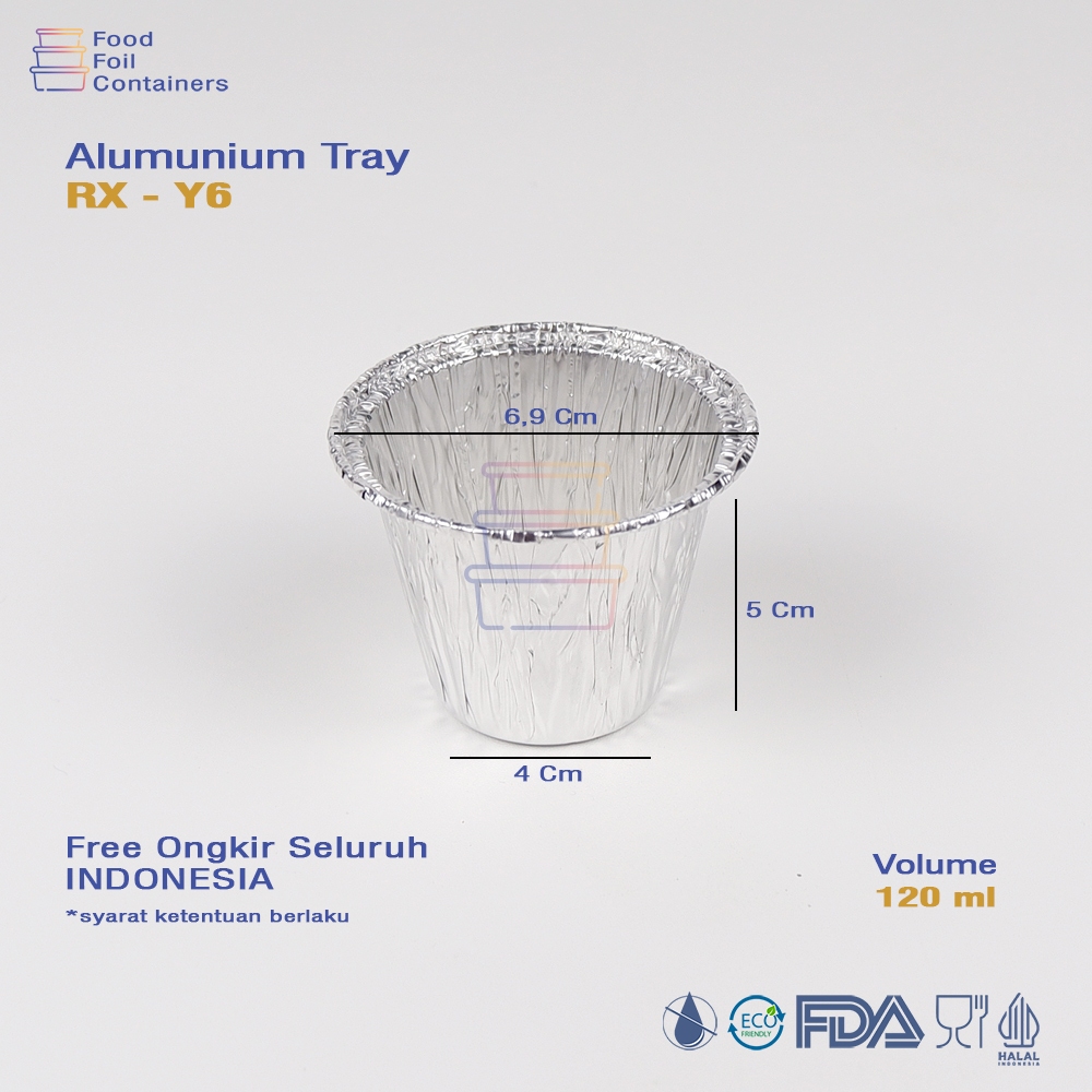 alumunium foil cup RX Y6 ( zuppa soup mini )