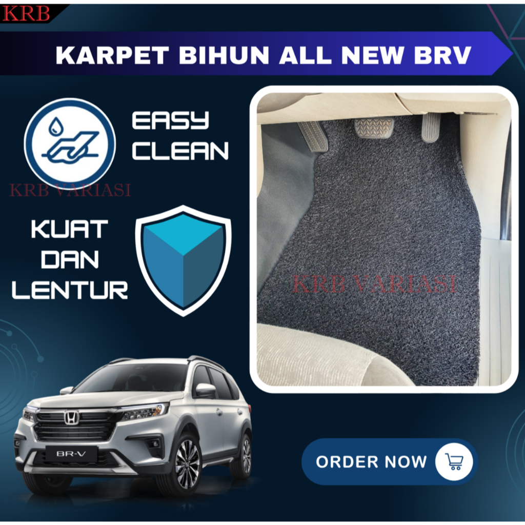 Karpet Bihun Alas Lantai Mobil Honda ALL NEW BRV 2022 Karpet Bihun BRV 2022 - 2024 Karpet Set BRV