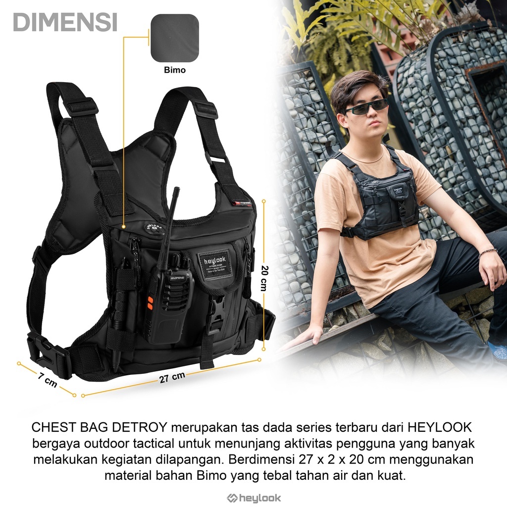 Tas dada pria waterproof anti air distro