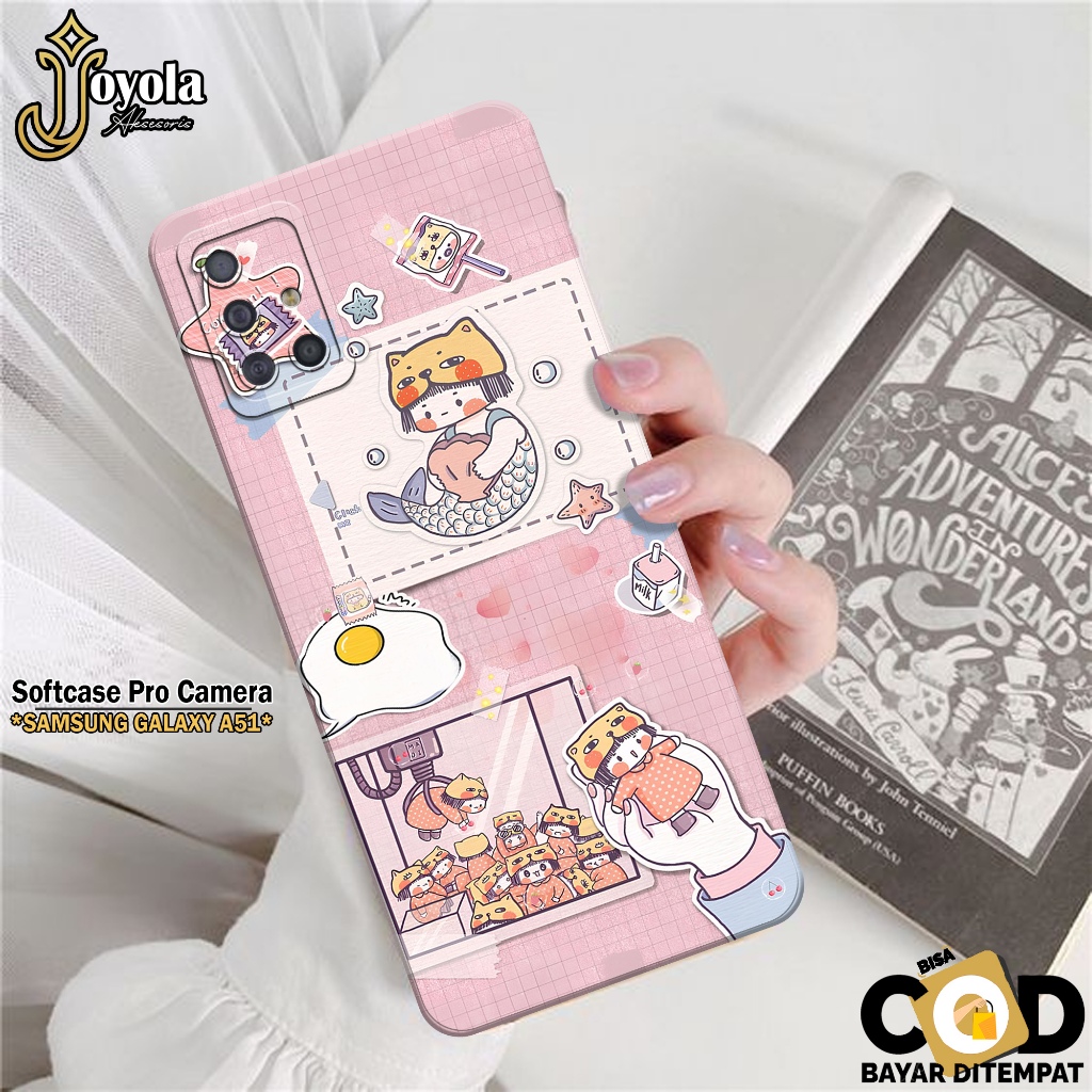 Softcase Samsung Galaxy A51 Terbaru Silikon Pro Camera Fashion Case Kartun Kesing Samsung Galaxy A51