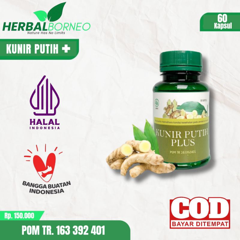 Tumorin Kapsul Kunir Putih Plus Obat Kunyit Putih Obat Herbal Kanker BPOM isi 60 Kapsul