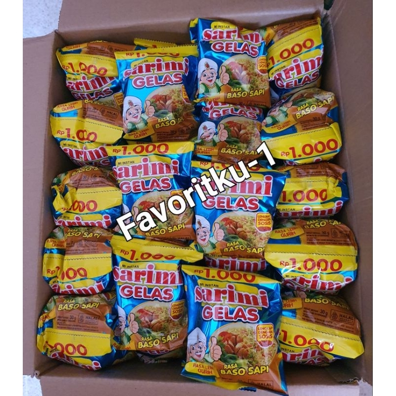 

Sarimi Gelas Renteng Rasa Baso Sapi 30 gr .1 Renteng Isi 10 Bungkus