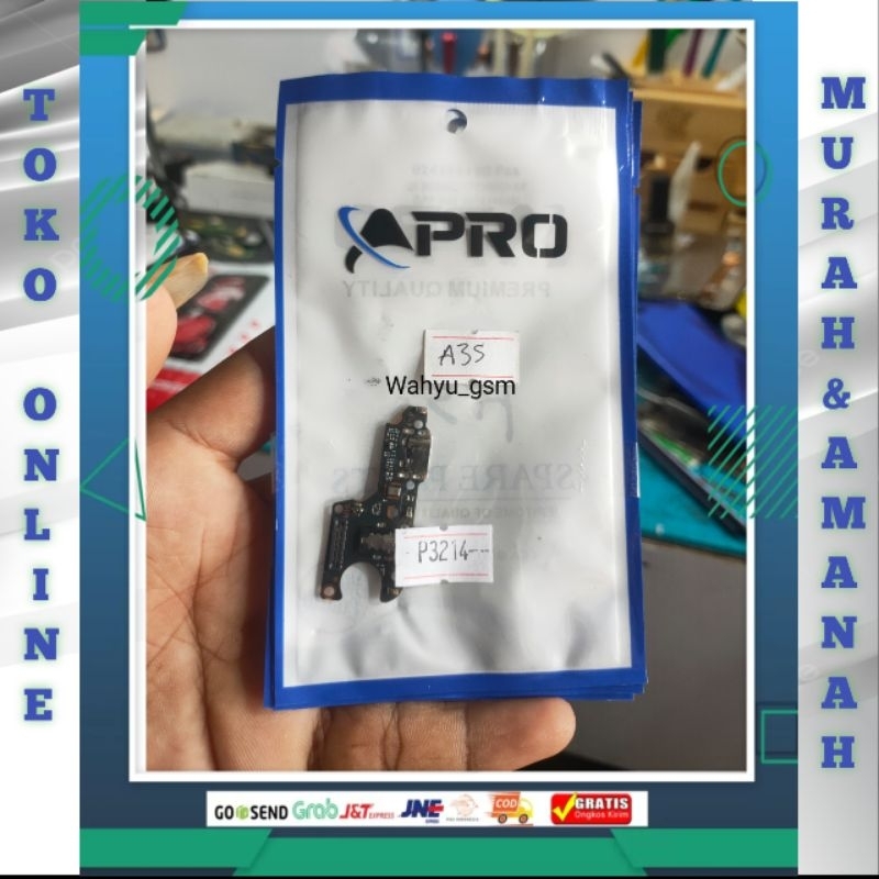 BOARD CAS + HF+MIC OPPO A3S 2019 (CPH1853) Mesin bawah oppo a3s cph1853