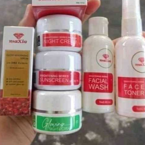 Sepaket Maxie glow + Serum DNA Glowing Maxie - Paket Maxie + Cream Flek Bpom / paket wajah mencerahk