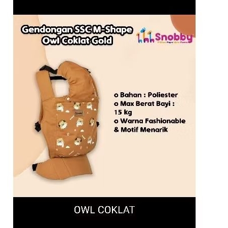 Gendongan Bayi Snobby Athaya / Emily / Owl Series / Snobby Gendongan Bayi