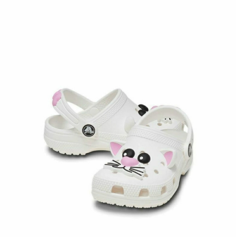 CROCS CAT 3D WHITE KITTY CLOG KIDS and JUNIOR