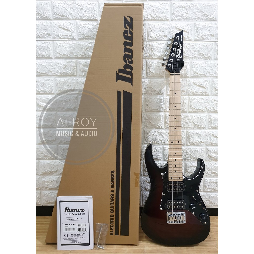 Gitar Elektrik Ibanez Gio Mikro GRGM21M / GRGM21 M WNS Walnut Sunburst