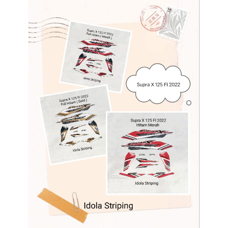 Striping Supra X 125 FI 2022
