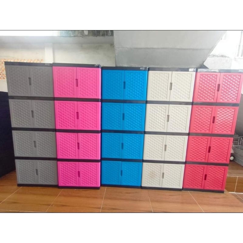 Cuci Gudang  (Termurah Pekanbaru Riau) Lemari Pin'S 4 Susun/Lemari Plastik Tabitha 4 Susun/Lemari