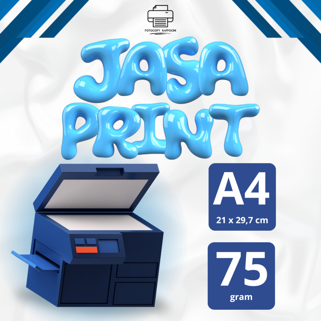 

PRINT/CETAK UKURAN A4 buku, makalah, tugas, proposal, skripsi BERWANA/FULL COLOR BW/HITAM-PUTIH