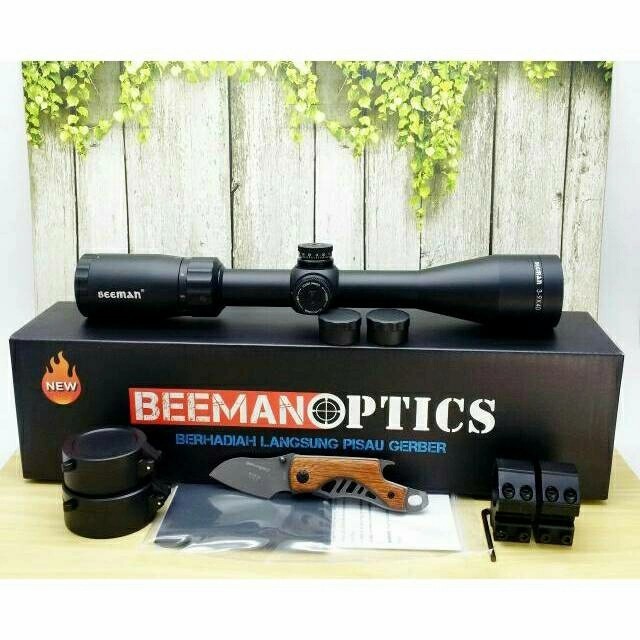 Teleskop Telescope Teropong Beeman Optics 3-9x40 WA Mildot