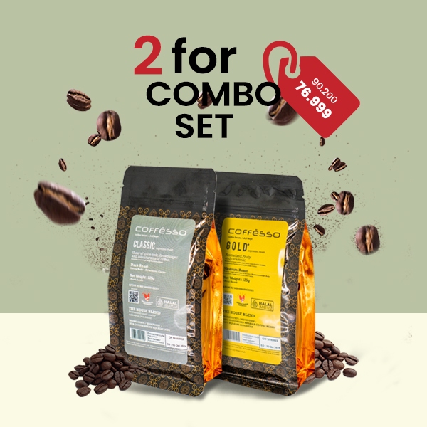 

Bundling Coffesso Bean Gold & Classic 125gr