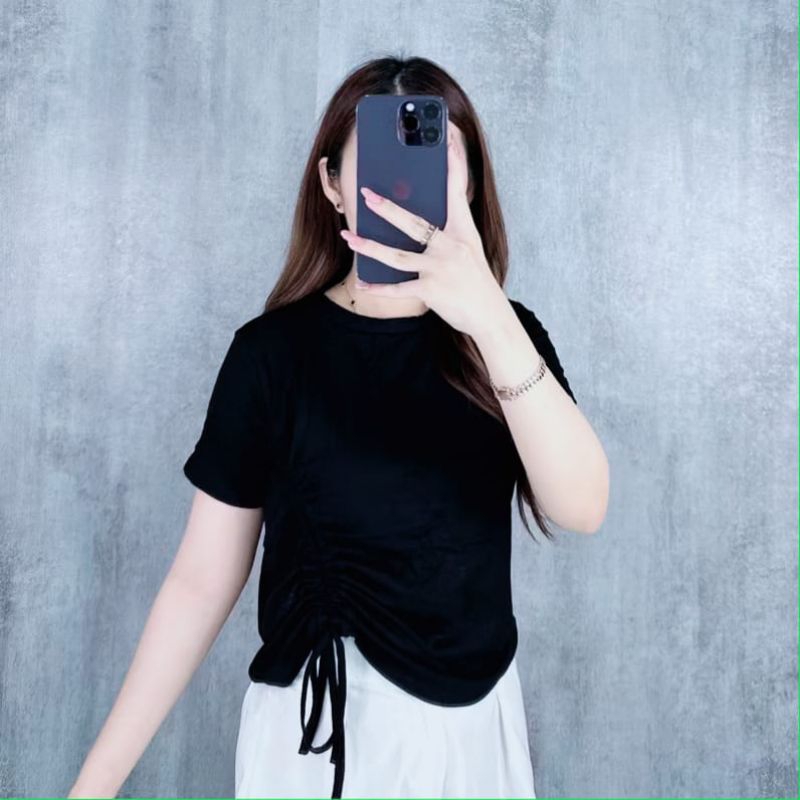 Zulfikar fashion muslim kaos wanita Viona serut bahan Rib premium