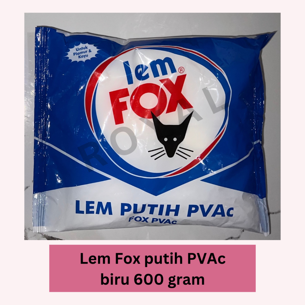 

lem fox putih biru PVAc 600 gram