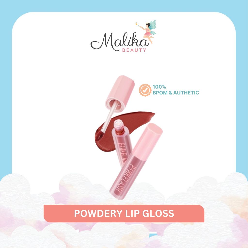 Malika Beauty | PINKFLASH Powdery Lipgloss | Fuzzy Soft Velvet Matte Lip Clay Lipstick