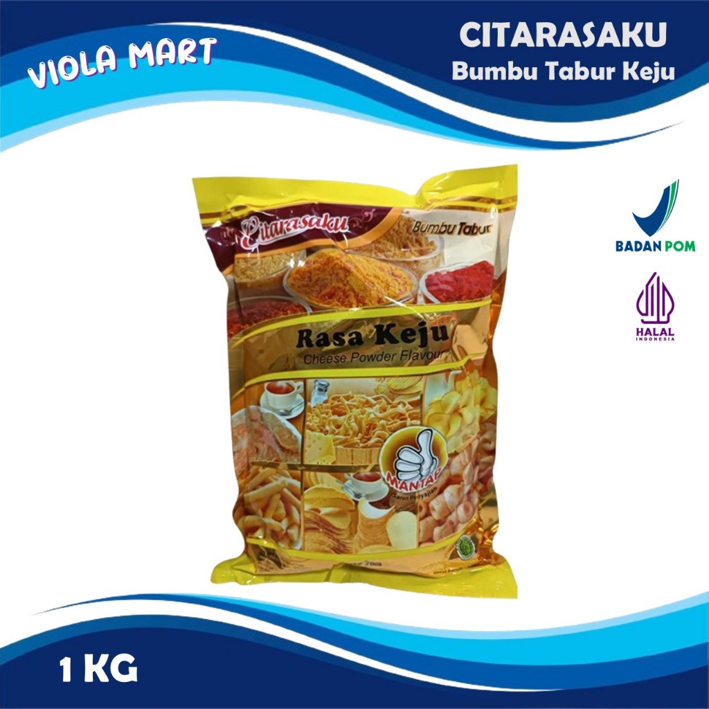 

CITARASAKU Bumbu Tabur 1kg / Bumbu Tabur Rasa Keju / Premium Seasoning Powder