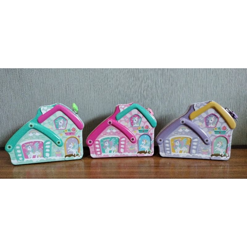 Celengan Kaleng Motif Rumah (per 1 pcs)