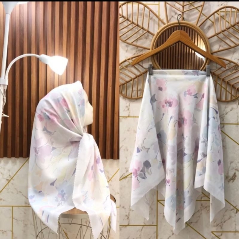 KERUDUNG HIJAB SEGI EMPAT LUBNA NIHAYA VOAL PREMIUM 112X112 JURNAY