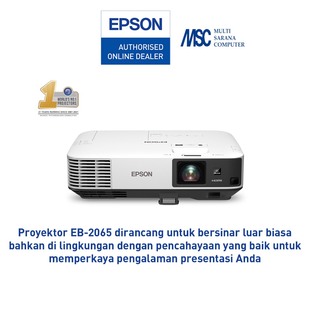EPSON Projector EB-2065 EB2065 EB 2065 Proyektor 3LCD Proyektor