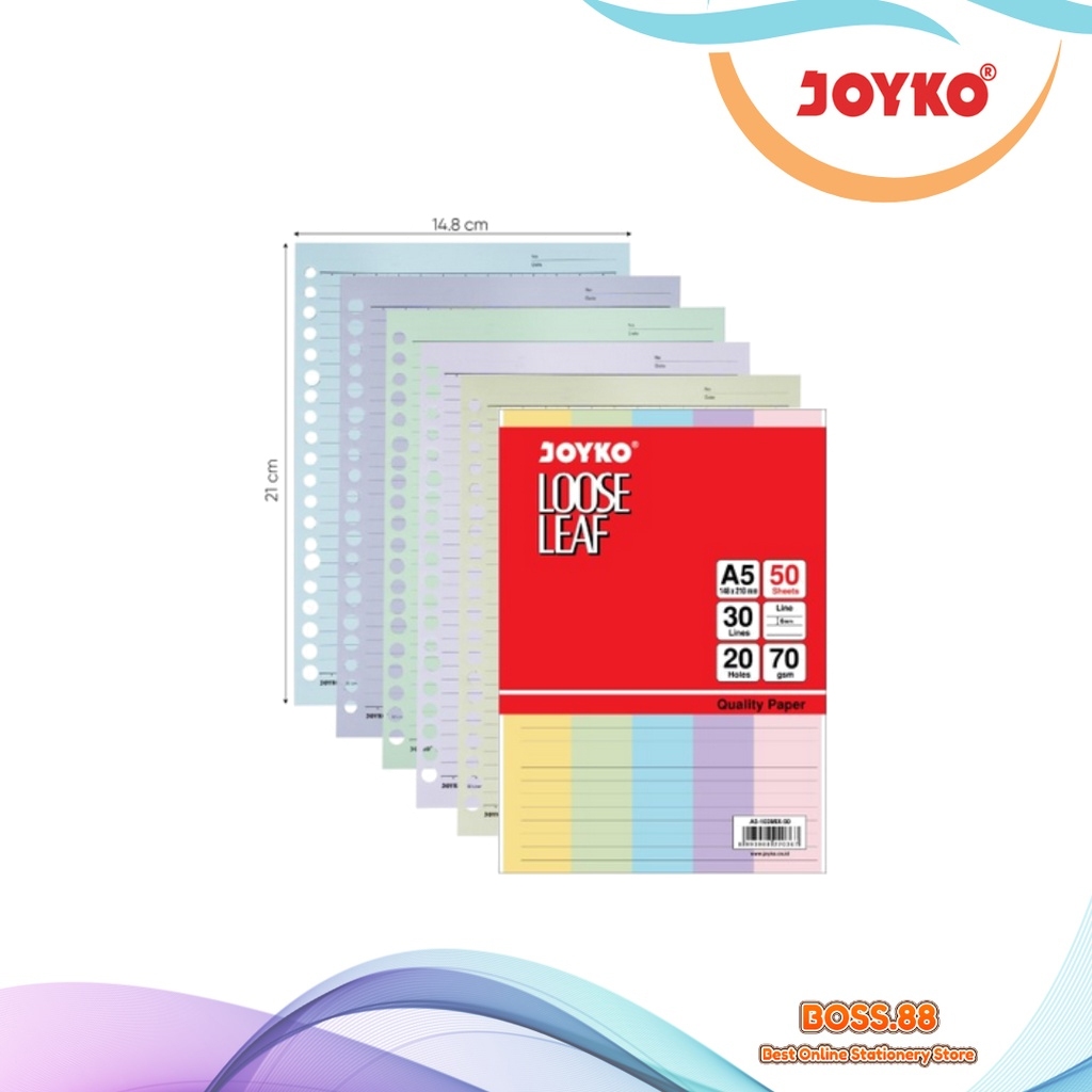 

LOOSE LEAF / ISI BINDER JOYKO A5-50 MIX (1 PACK)