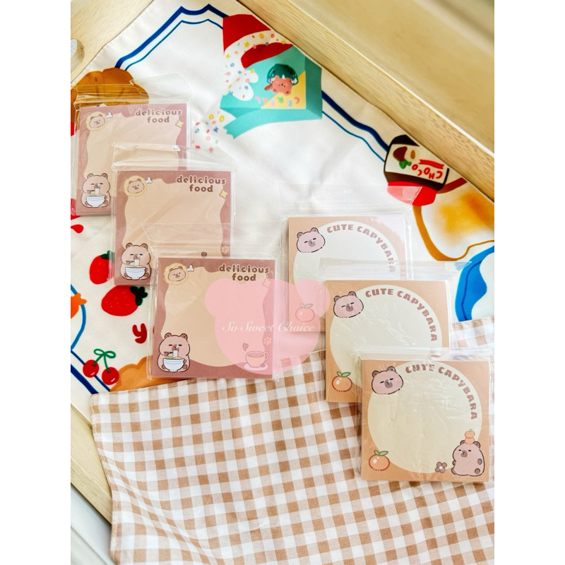 

Capybara sticky notes memo