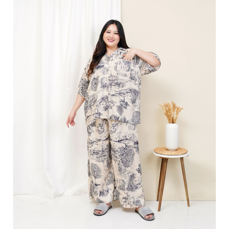 SETELAN JUMBO RAYON LD 140CM/ONE SET JUMBO LD 140CM/SETELAN PIYAMA JUMBO