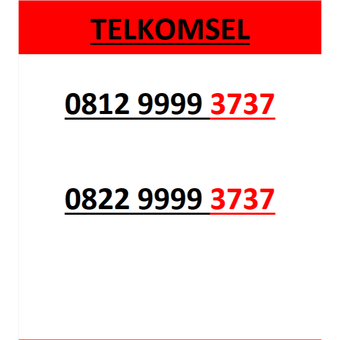 nomor cantik telkomsel simpati seri abab 3737 murah lengkap wn84 8000
